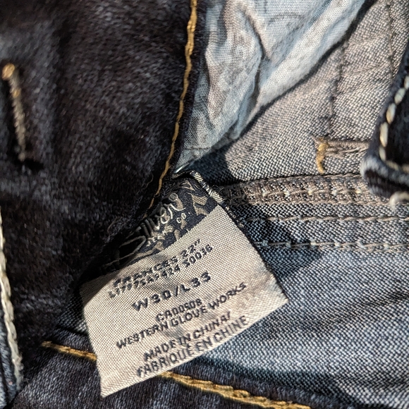 Silver Jeans Frances 22" W30 L33 Dark Wash Flare Jeans - Picture 5 of 8